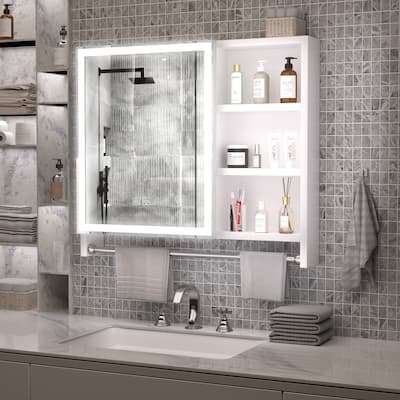 Modern Bathroom Cabinets Medicine Cabinets with Mirrors - 31.50"W * 5.12"D * 27.56"H