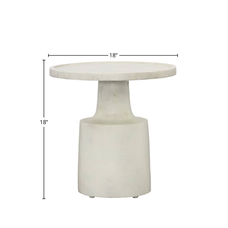 Brixton End Table, White
