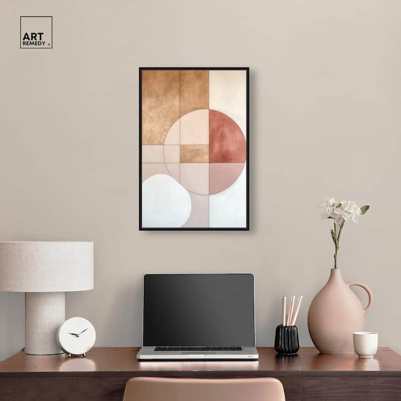 Modernist Circles II Canvas by Art Remedy