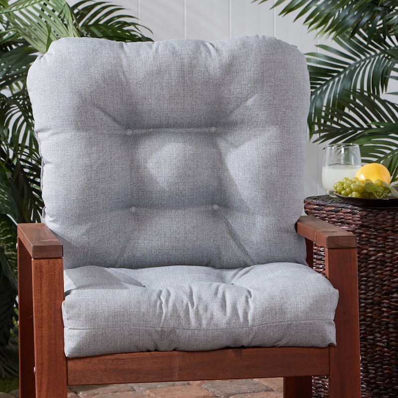 Heather Gray 21-inch x 42-inch Outdoor Chair Cushion (Cushion Only)