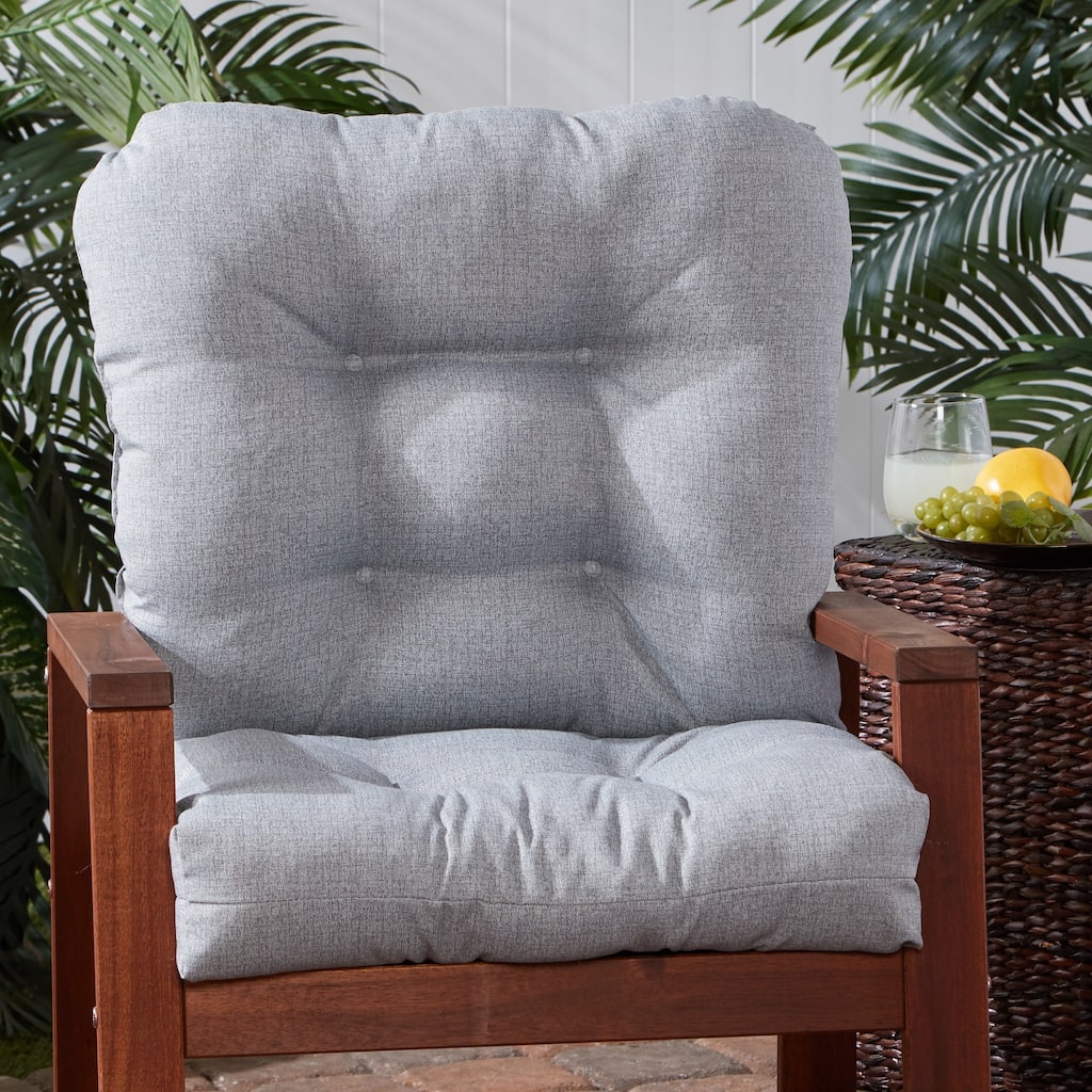 Heather Gray 21-inch x 42-inch Outdoor Chair Cushion (Cushion Only)