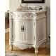 preview thumbnail 1 of 4, 27" Benton Collection Hayman Victorian White Bathroom Vanity Antique - Antique White - Single Vanities