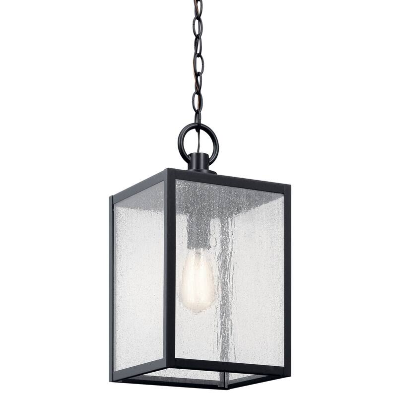 Kichler Lighting Lahden 1-Light Textured Black Outdoor Convertible Pendant Light - 17.25