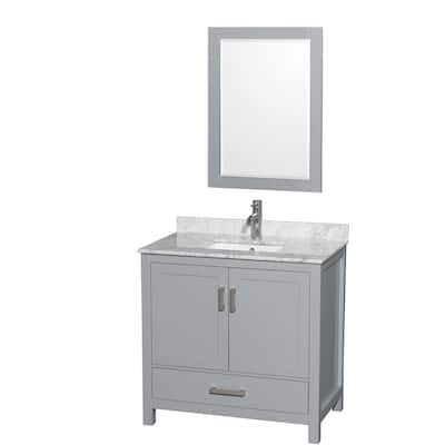 Wyndham Collection WCS141436SUNSM24 Sheffield 36" Free Standing Single