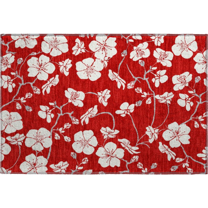 Premium Washable Super Soft Modern Floral Mayfield Rug