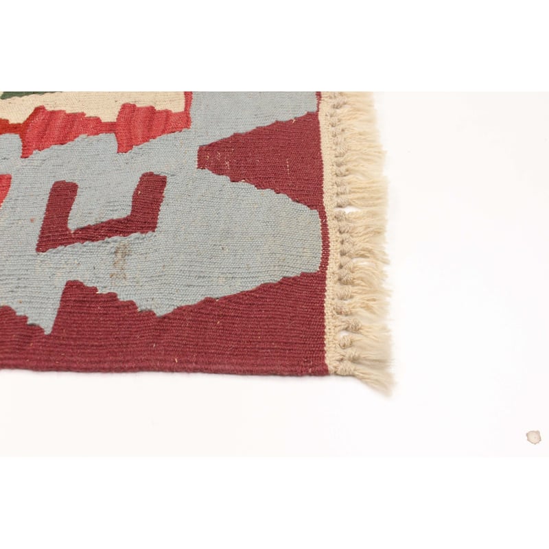 ECARPETGALLERY Flat-Weave Sivas Cream Wool Kilim - 3'10 x 5'10