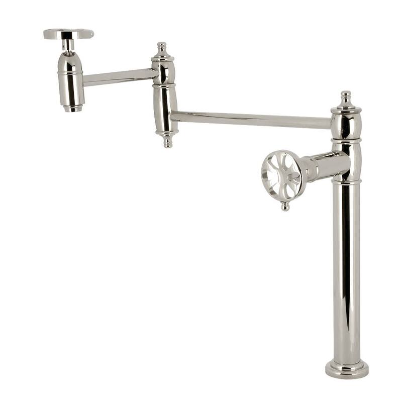 Kingston Brass KS370.RX Belknap 3 GPM Single Hole Pot Filler - Polished Nickel