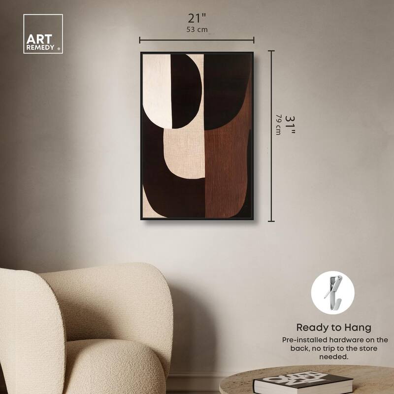 Quartet in Brown I Canvas by Art Remedy