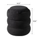 preview thumbnail 21 of 26, Adeco 16" Round Upholstered Storage Ottoman with Wood Lid
