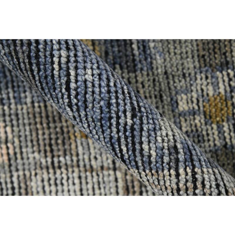 Jwell Avien Transitional Bordered Hand-Knotted Area Rug