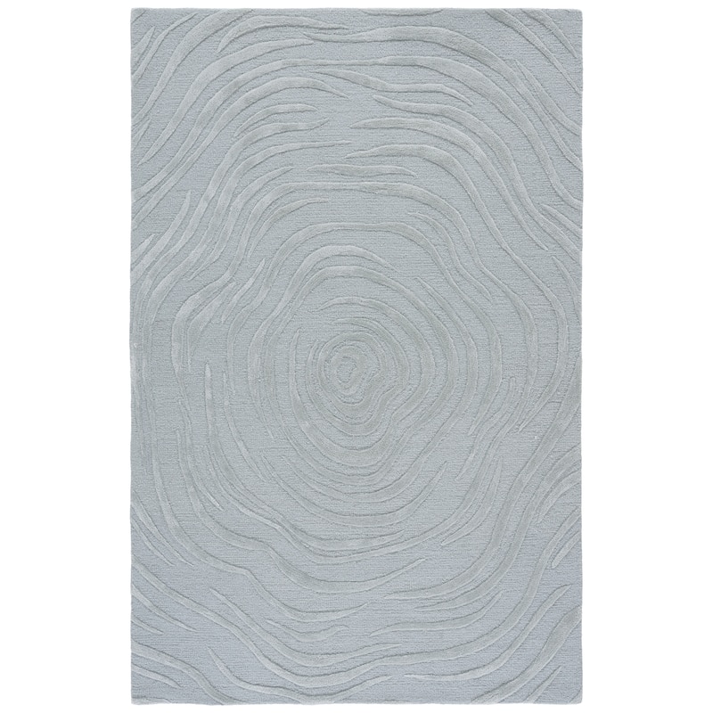 SAFAVIEH Handmade Glamour Oprica Contemporary Wool Rug - 5' x 8' - Light Grey