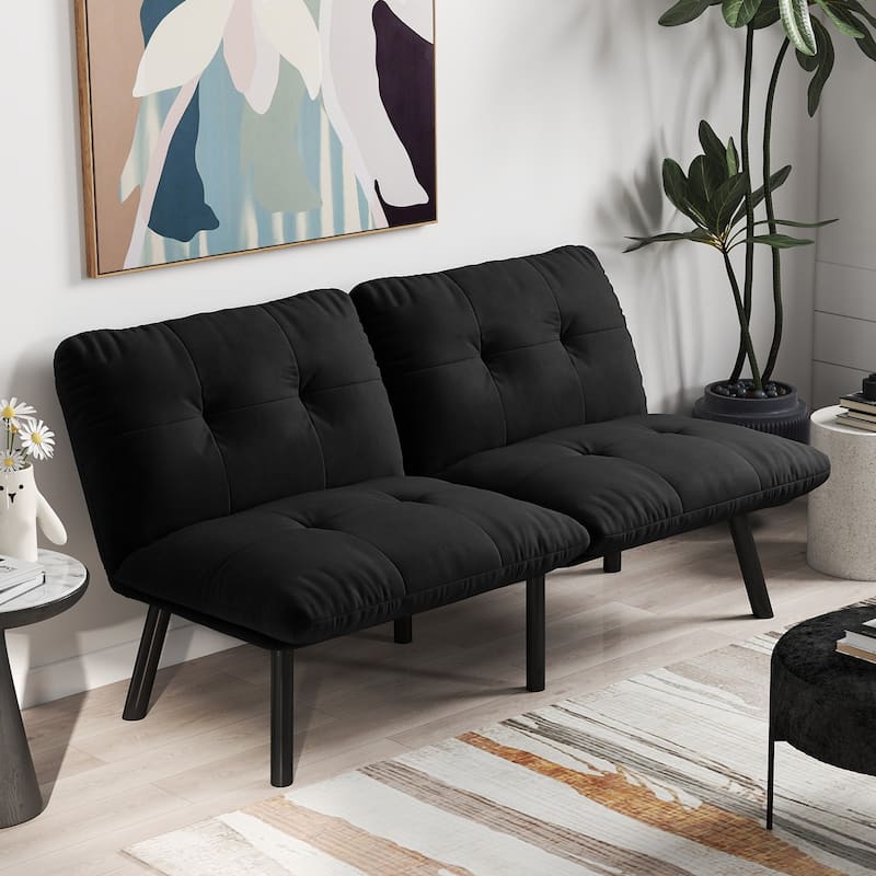 Convertible Folding Modern Sofa Bed, Back-Adjustable Sofa