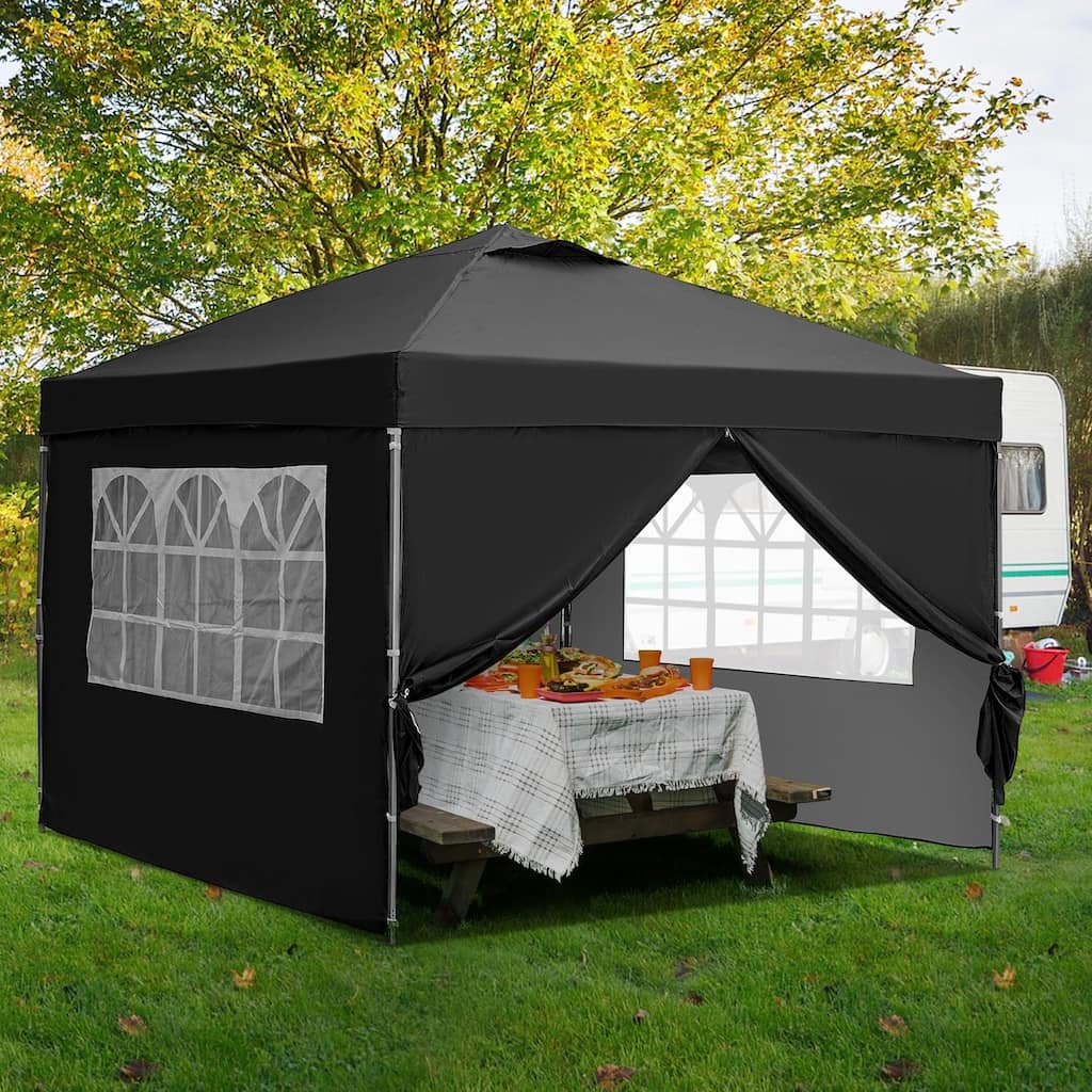 Ainfox 10'x10' Pop Up Canopy Tent Outdoor Commercial Instant Gazebos Portable Shelter Canopies