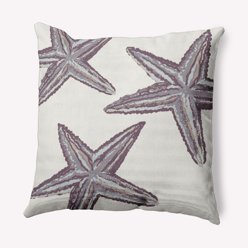 Starfish Constellation Nautical Indoor/Outdoor Throw Pillow - Dusty Purple - 20" x 20"