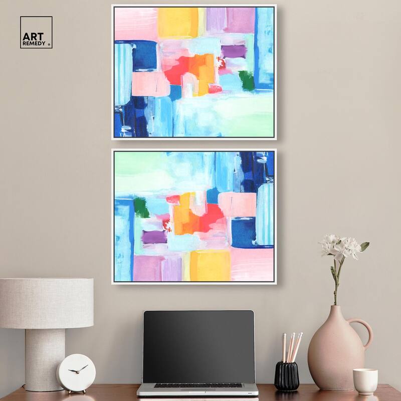 Navy Red Hustle Sneaker Canvas by Art Remedy