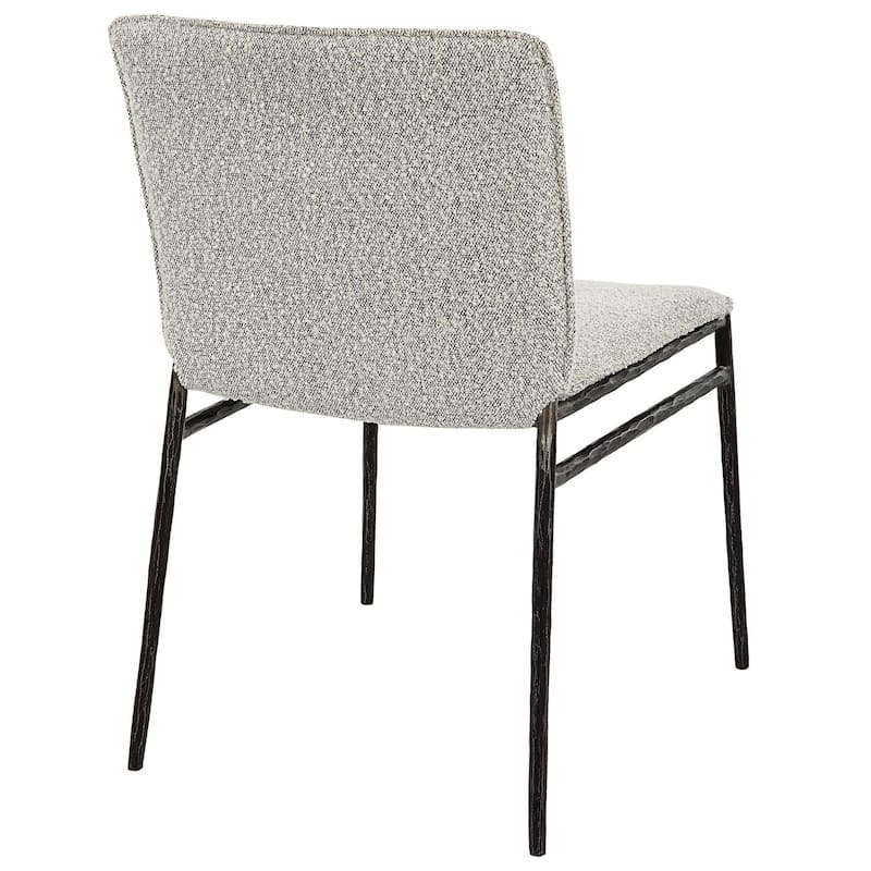 Chiseled Frame Dining Chair - 32.5" - Gray and Black