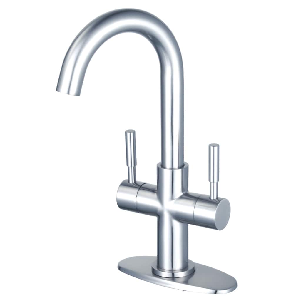 Kingston Brass Concord Two-Handle Bathroom Faucet with Push Pop-Up