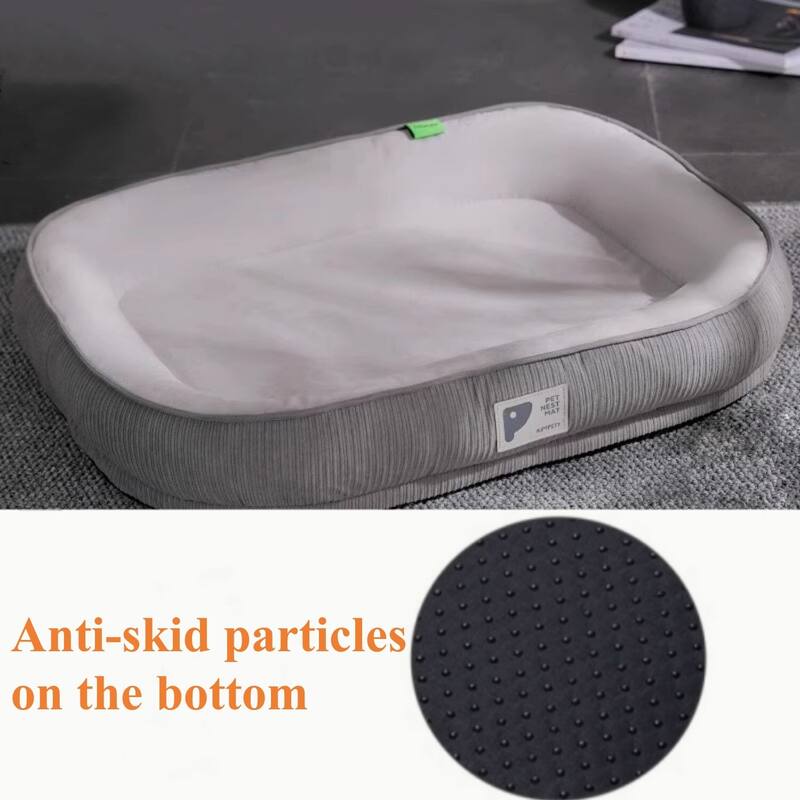 Washable Orthopedic Dog Bed for Large Dogs Dog Couch Bed with Nonskid Bottom, Waterproof Lining, and Removable Cover