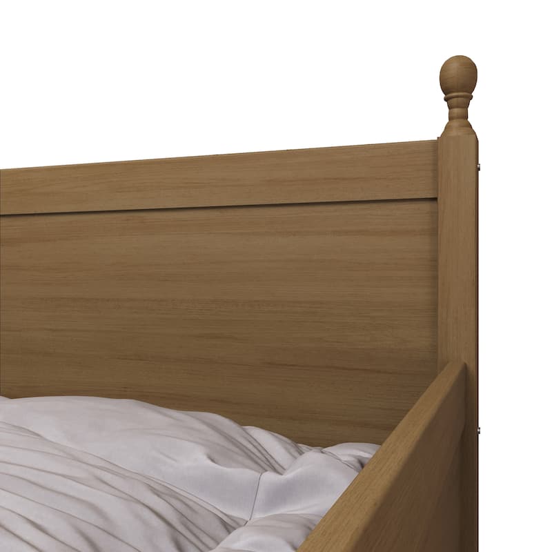 CraftPorch Mid-Century Modern Wooden Twin Size Daybed With Trundle