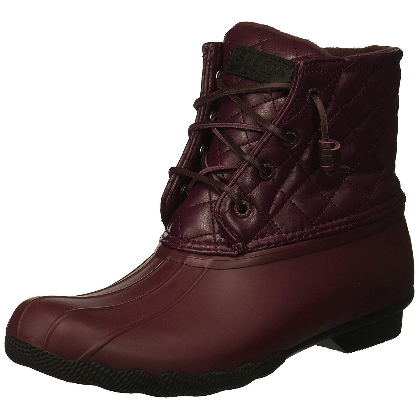 sperry women's saltwater quilted lux rain boot