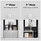 preview thumbnail 3 of 6, TORVA RV Kitchen Sink, 15 x 18 x 7 Inch Undermount Bar Sink Single Bowl Sink with Foldable Faucet Cutting Board, White
