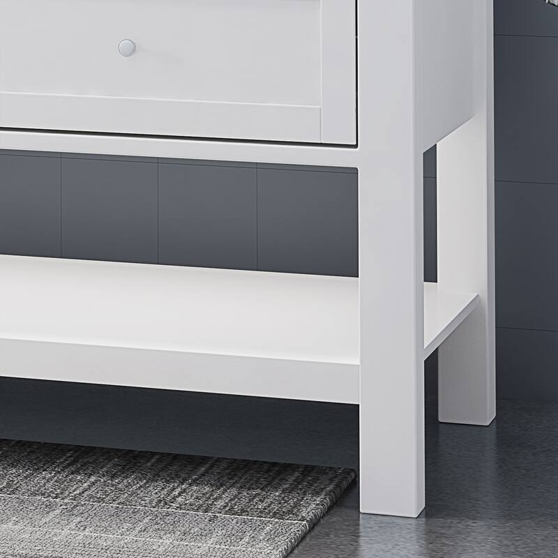 Douvier Wood Double Sink Bathroom Vanity by Christopher Knight Home