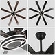 preview thumbnail 13 of 35, Bella Depot 72" Modern Large Ceiling Fan 6-speed Reversible with Dimmable Light and Remote for Family Room