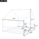 preview thumbnail 7 of 58, Metal House Bed with Roof, Fence, and Back