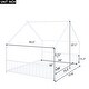 preview thumbnail 7 of 9, White Full Size Metal House Bed with Roof, Fence and Back for Kids, Boys and Girls, Bedroom