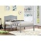 preview thumbnail 36 of 63, Platform Bed Simple Wood Bed Frame with Headboard Slat Support No Box Spring Needed Bedroom Kids Bed Platform Bed Frame Grey - A-Type - Twin