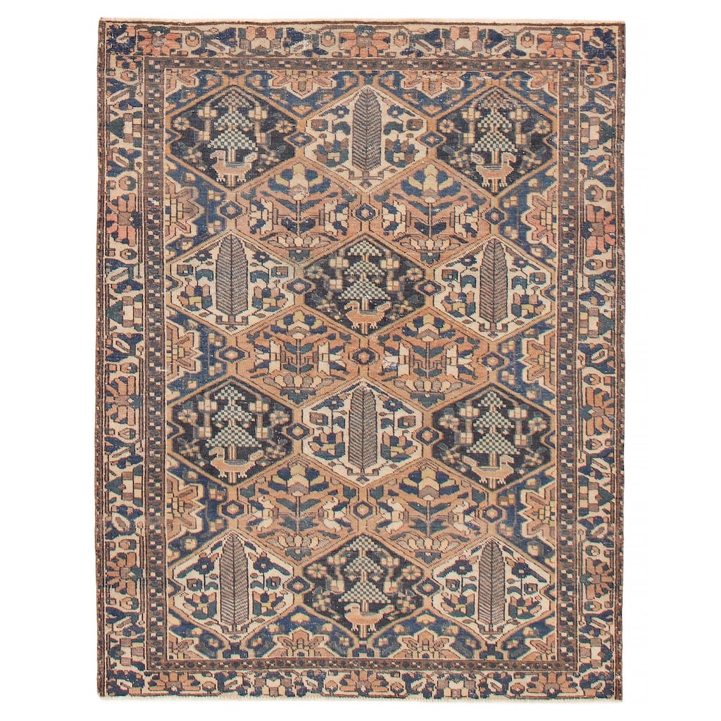 ECARPETGALLERY Hand-knotted Kayseri Vintage Copper Wool Rug - 4'11 x 6'5