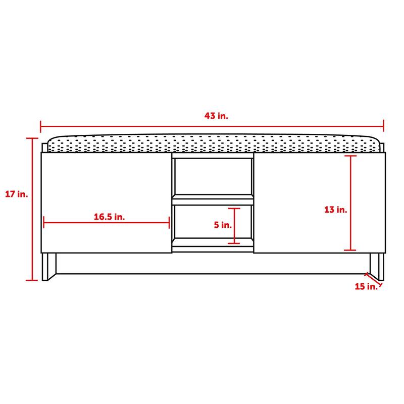 Niche Shoe Storage Cabinet with Shelves and Bench