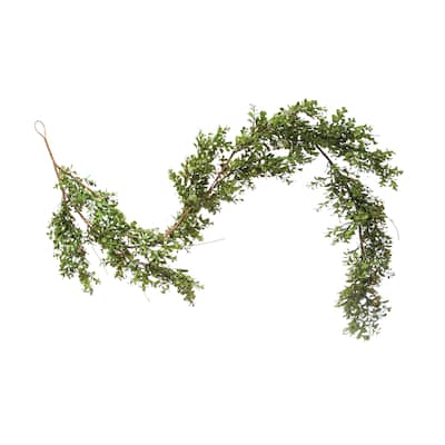 Faux Boxwood Garland - 72.0"L x 8.0"W x 2.0"H