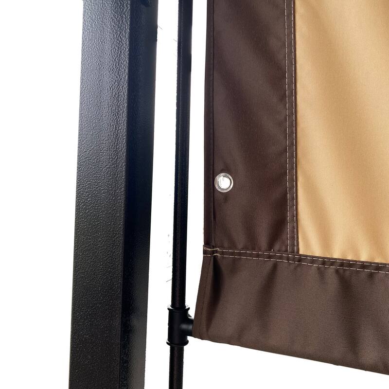 Anmytek Universal Canopy Cover Replacement for 12x9 Ft Curved Outdoor Pergola Structure