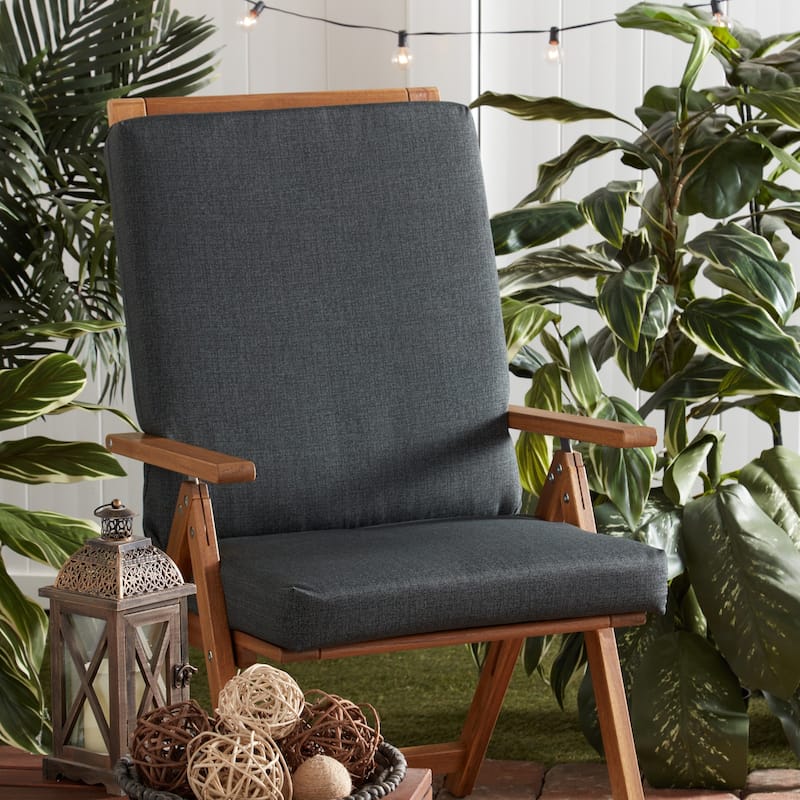 Greendale Home Fashions Outdoor High Back Chair Pad