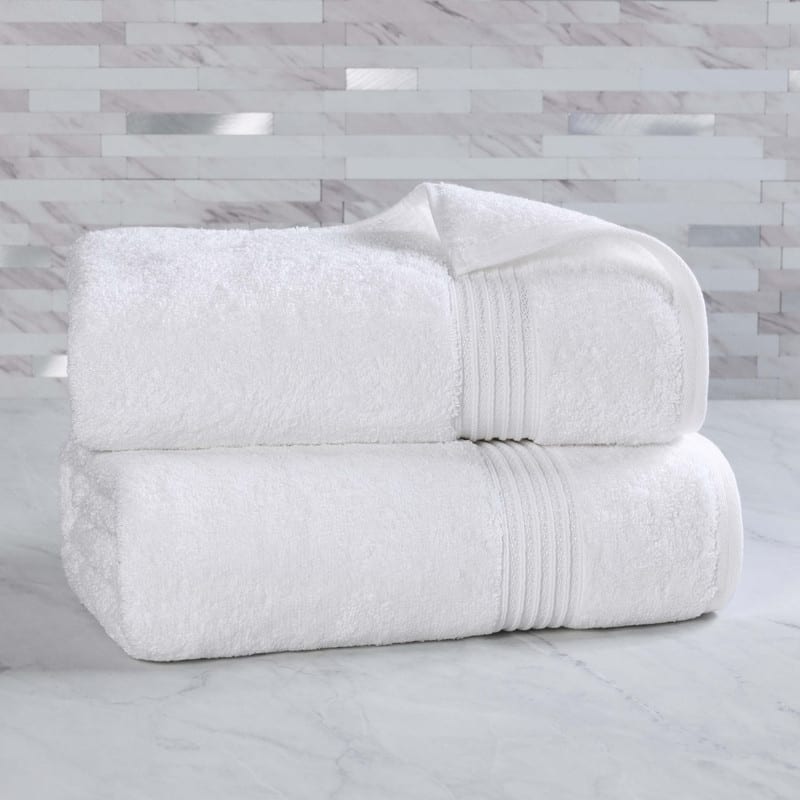 Superior Heritage Egyptian Cotton Absorbent Bath Sheet Set of 2
