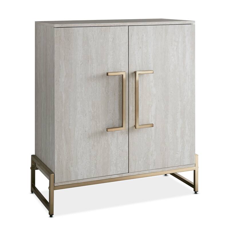 Steve Silver Lanett Wine Cabinet, White