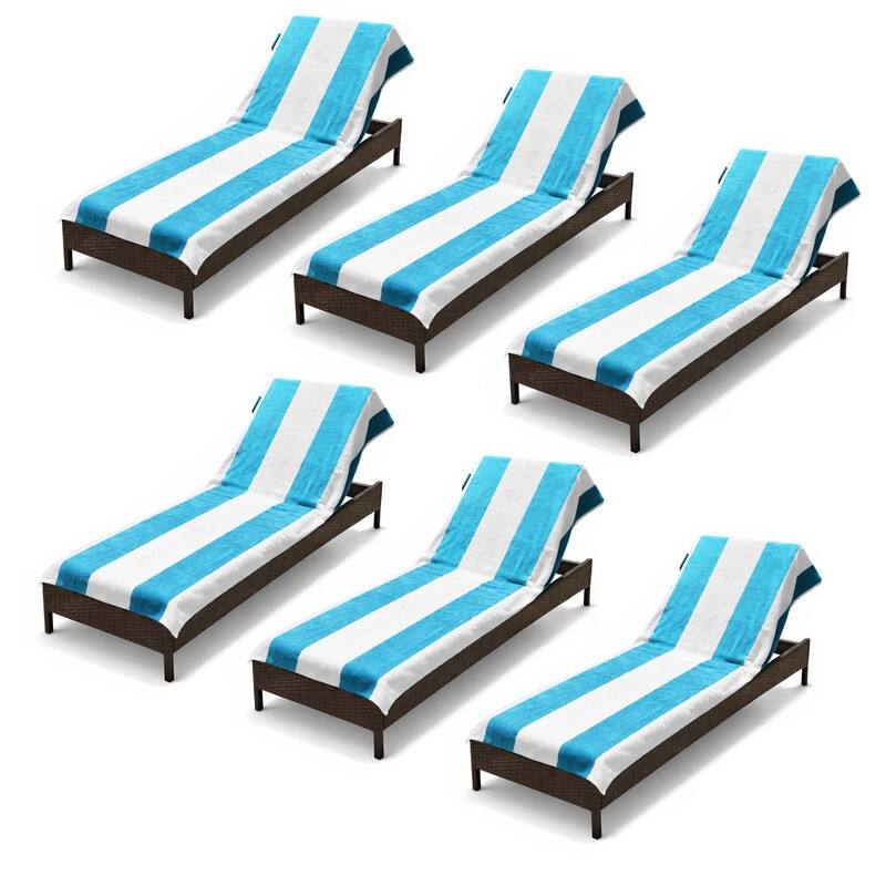Superior Cabana Cotton Towel/ Chaise Lounge Chair Cover
