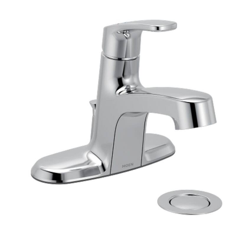 Moen L645725 Chateau 1.2 GPM Centerset Bathroom Faucet with Pop-Up - Polished Chrome - Polished Chrome