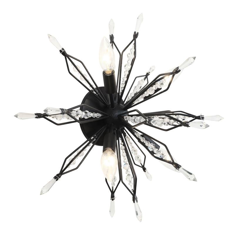 Varaluz Orbital 4-Light Semi-Flush Wall Sconce/Ceiling Light - Carbon