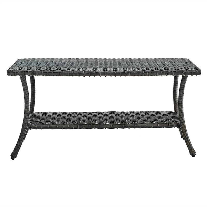 Outdoor Patio Furniture Coffee Table Rattan PE Wicker Table
