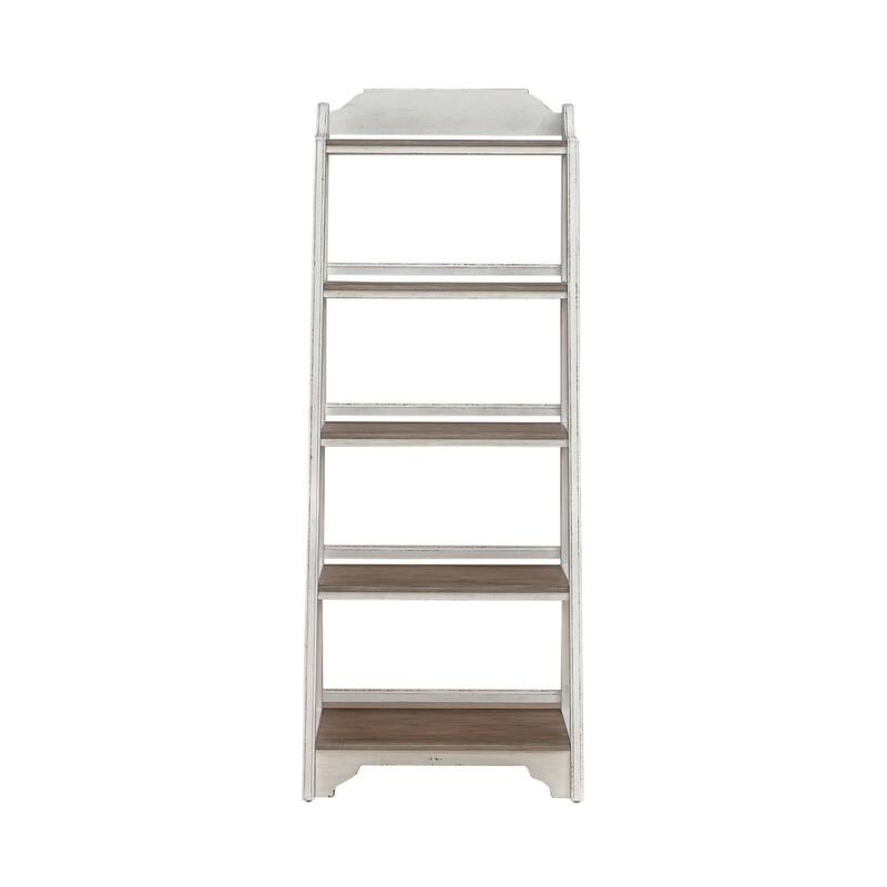 Liberty Furniture Magnolia Manor Leaning Pier Display Bookcase - Width 28" x Depth 17" x Height 72"