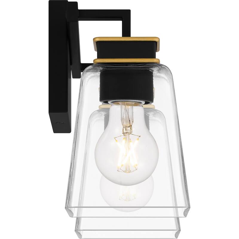 Almany 2-Light Matte Black Bath Light