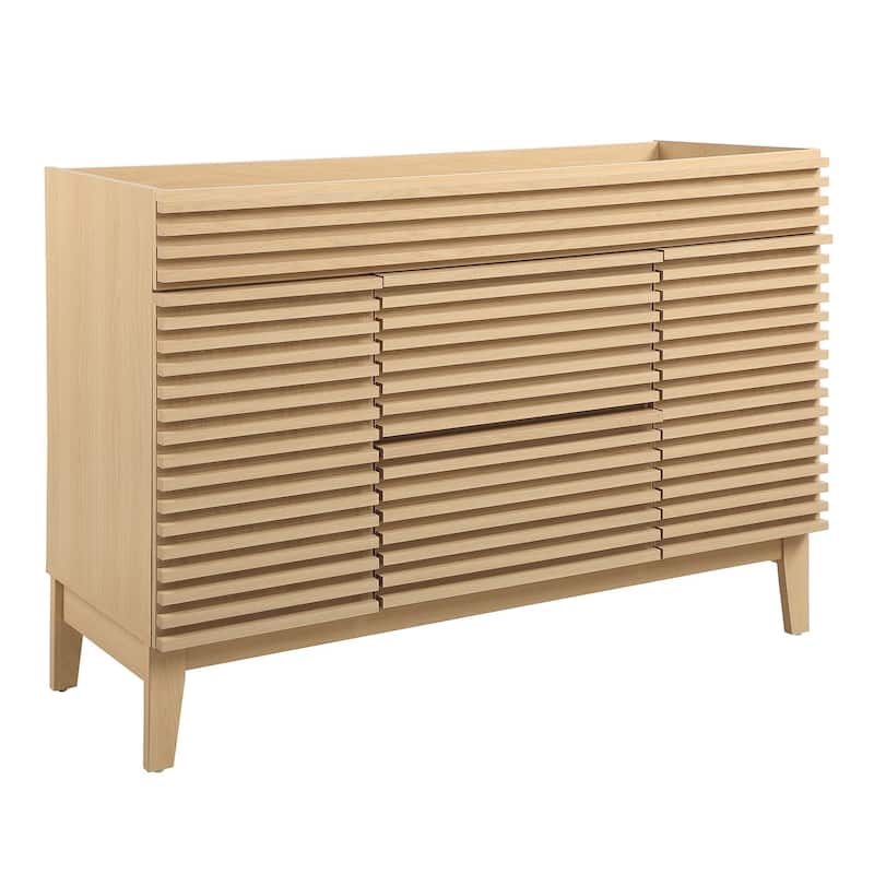 Render 48" Single Sink Compatible (Not Included) Bathroom Vanity Cabinet