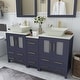 preview thumbnail 9 of 28, Vanity Art 60" Double Sink Bathroom Vanity Set with Engineered Marble Top and Free Mirror - 60 W X 18.5 D X 31.1 H