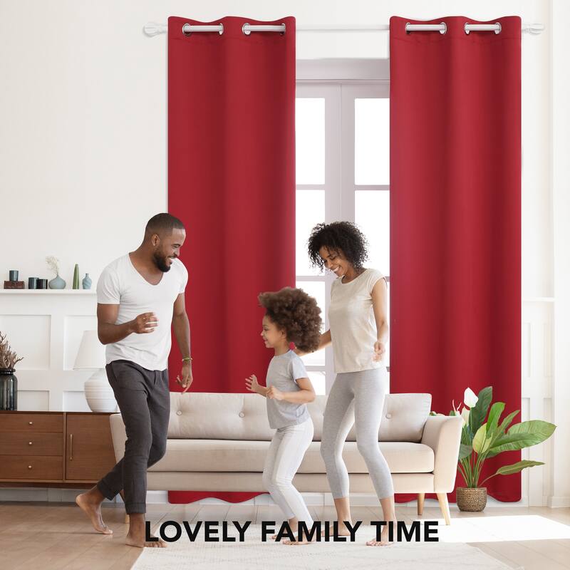 Deconovo Insulated 42 Width Curtain Panel Pair (2 Panel)