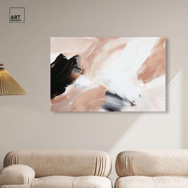 Swirls of Cream I Canvas by Art Remedy, Gallery Wrapped