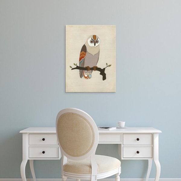 Easy Art Prints June Erica Vess's 'Chevron Owl I' Premium Canvas Art