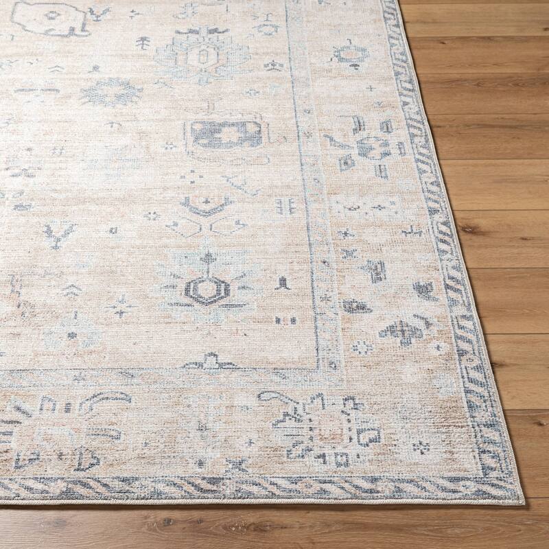 Livabliss Traditional Marlon Border Area Rug