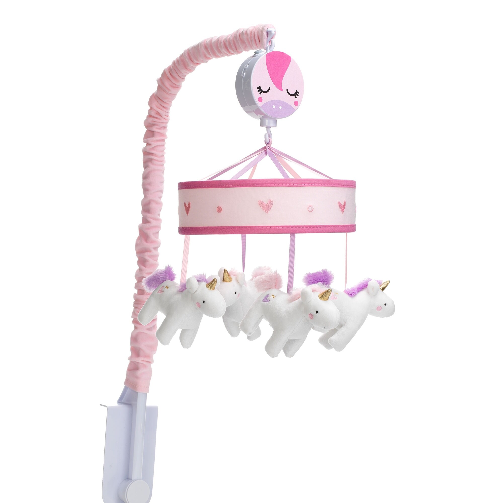 Shop Lambs Ivy Magic Unicorn White Pink Musical Baby Crib Mobile